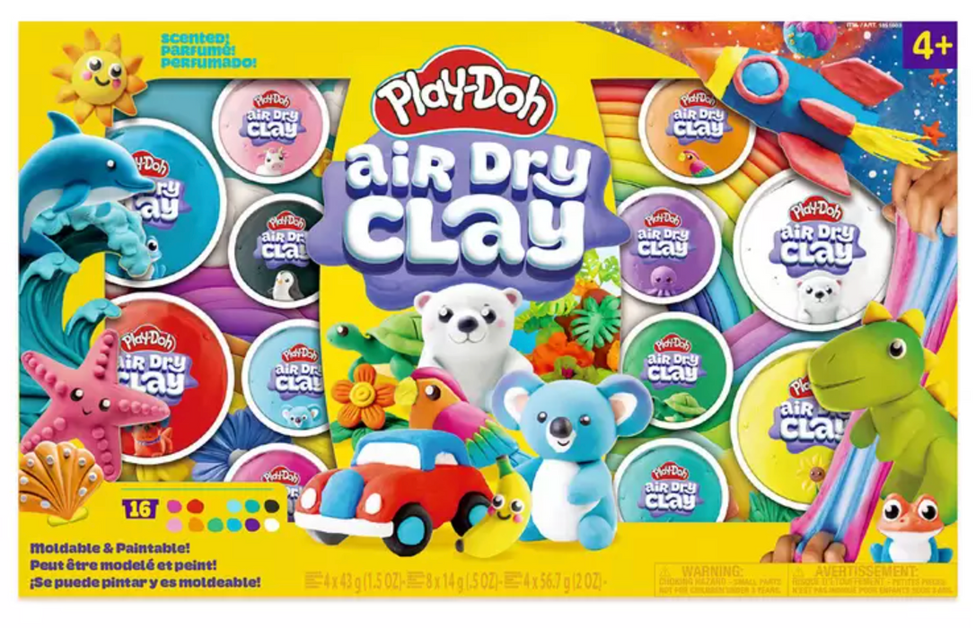 Play Doh : 16 pz de arcillas Air dry clay