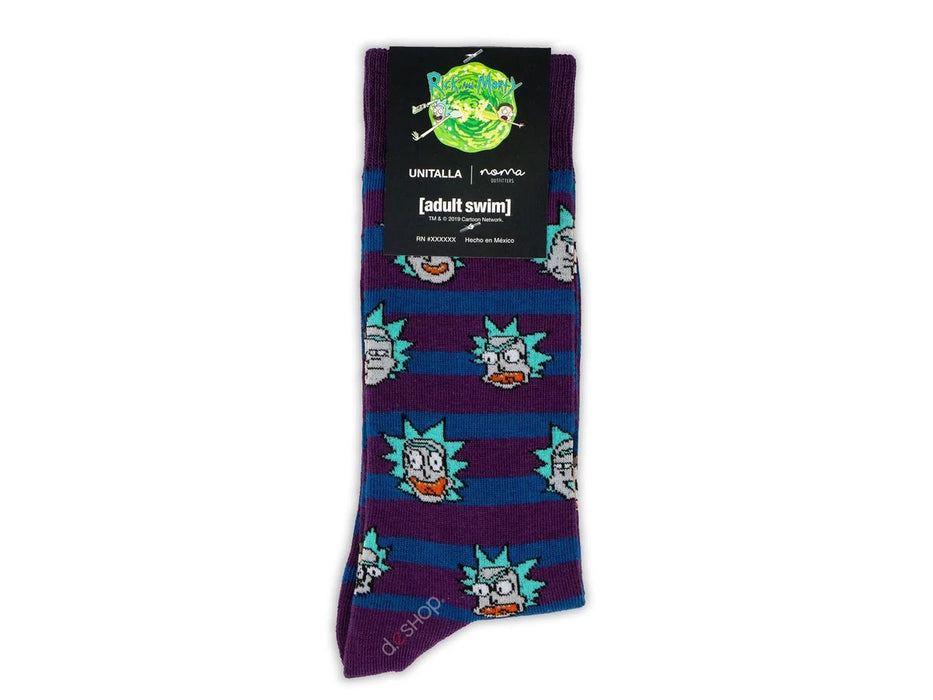 OFERTA Calceta : Rick & Morty Faces de algodón unitalla