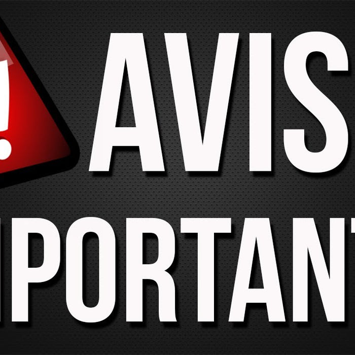 AVISO IMPORTANTE: estaremos en capacitación del 11 al 20 de agosto 2018