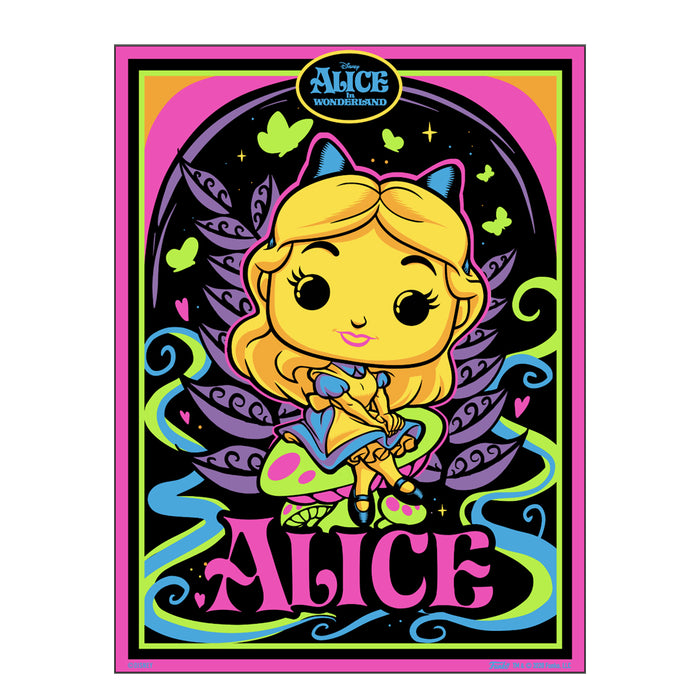 FUNKO poster: Alice Blacklight - Alice in Wonderland