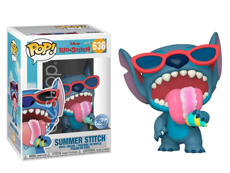 636 FUNKO POP Disney : Summer Stitch - Lilo & Stitch (special edition)