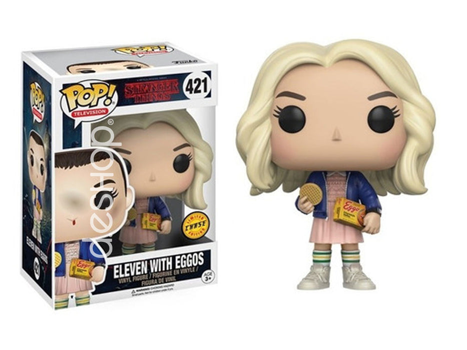 421 FUNKO POP television : Eleven w/ eggos (chase edition) - Stranger Things