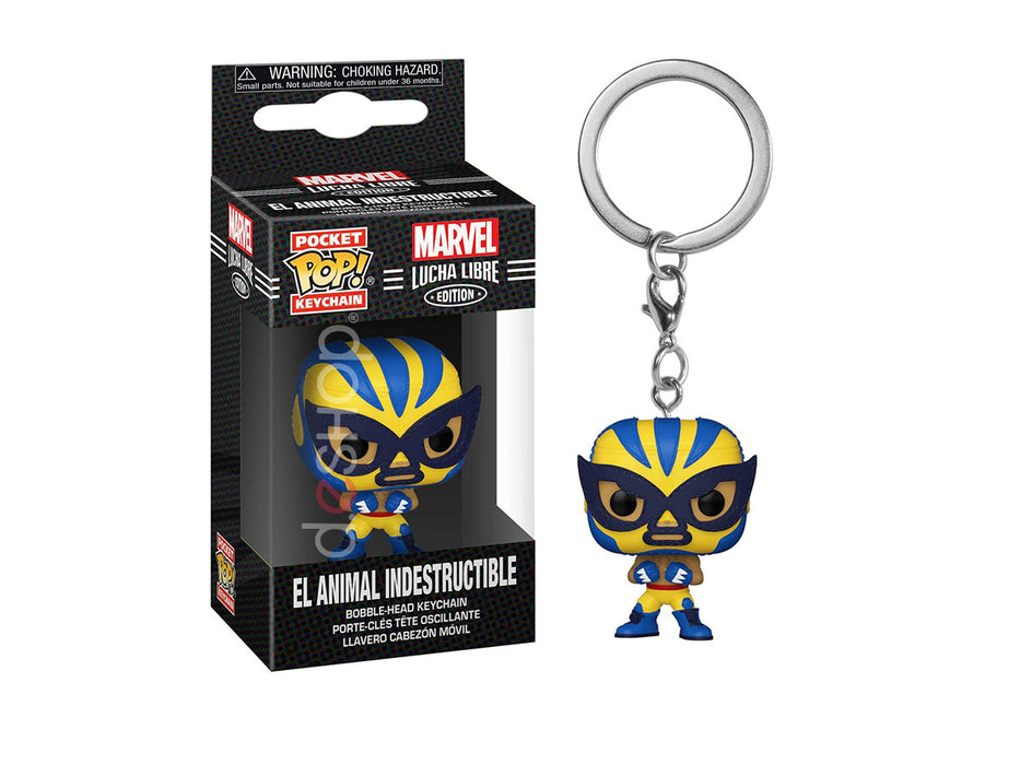 FUNKO POP keychain Marvel : Wolverine luchadores
