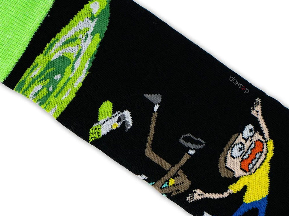 OFERTA Calceta : Rick & Morty Portal Gun de algodón unitalla