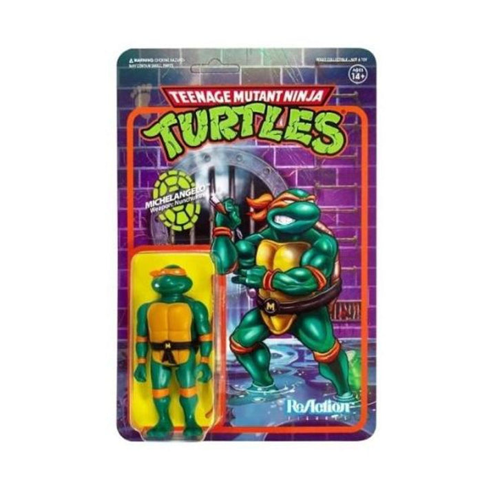 OFERTA Super 7 : Michelangelo Teenage Mutant Ninja Turtles ReAction wave 1B