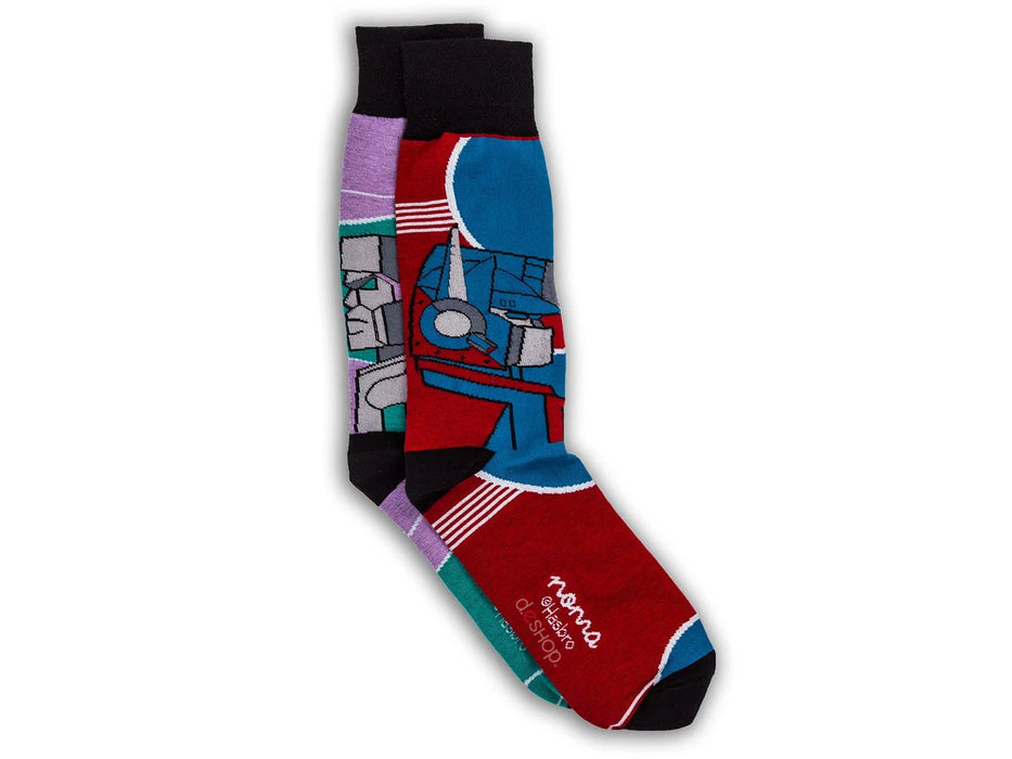 OFERTA Calceta : Transformers retro Optimus y Megatron de algodón unitalla